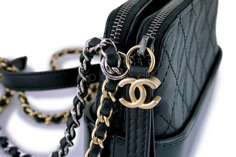 chanel black wallet chain|Chanel wallet on chain gabrielle.